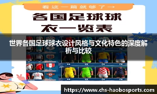 世界各国足球球衣设计风格与文化特色的深度解析与比较